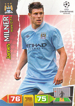 James Milner Manchester City 2011/12 Panini Adrenalyn XL CL #134